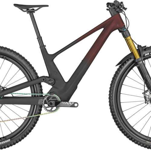 Scott Genius 900 Ultimate RAw Carbon/Candy Red Flakes/Chrome