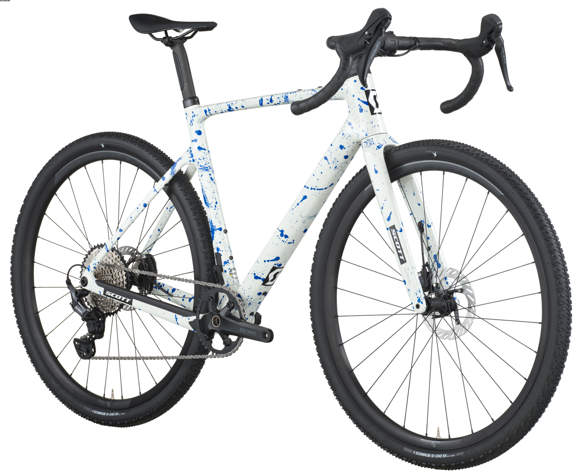 Scott Addict Gravel 30 White/splatter blue – Bild 6