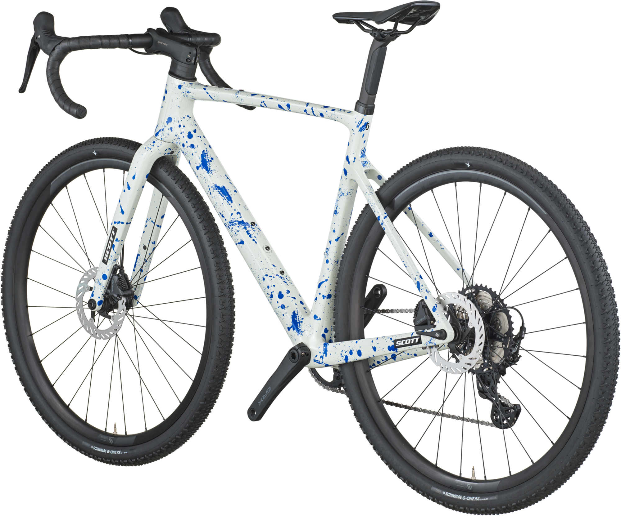 Scott Addict Gravel 30 White/splatter blue – Bild 5