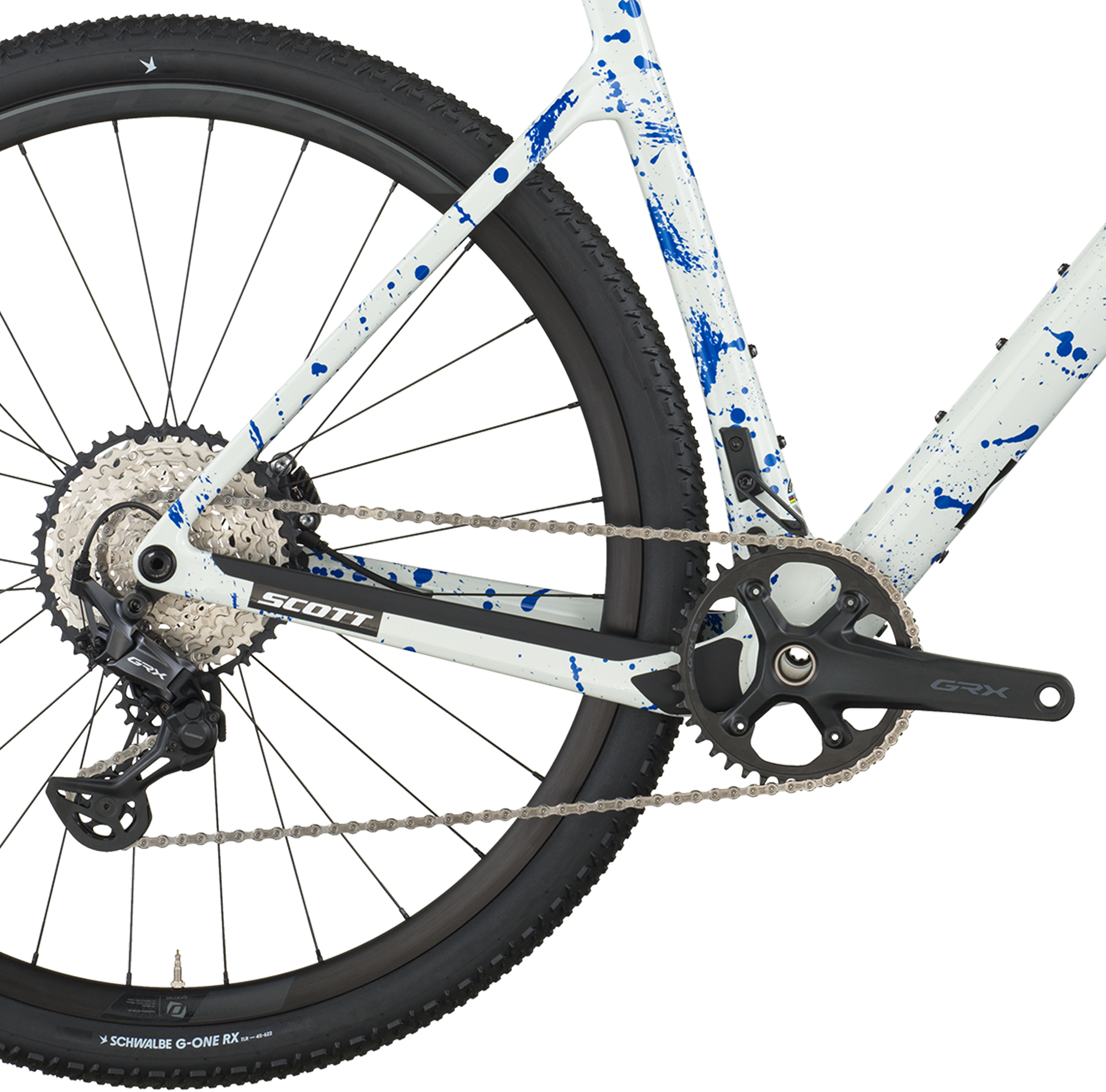 Scott Addict Gravel 30 White/splatter blue – Bild 4