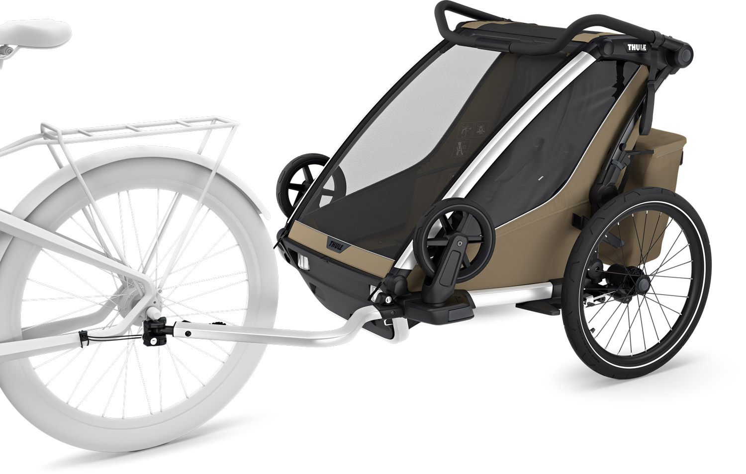 Thule Chariot Cross 2 Double faded khaki – Bild 3