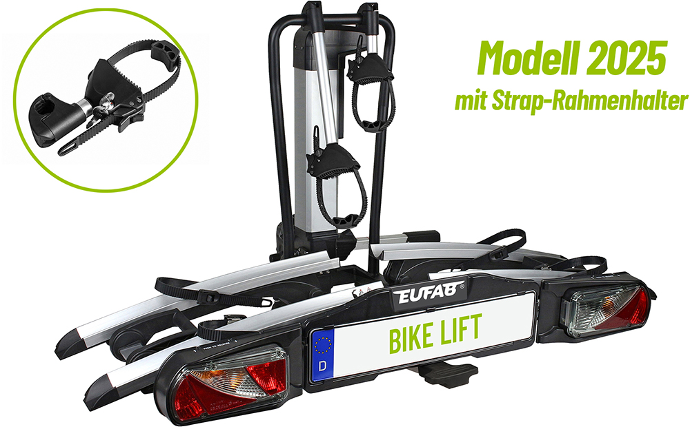 Eufab Bike Lift - elektrisch absenkbarer Fahrradträger – Bild 2